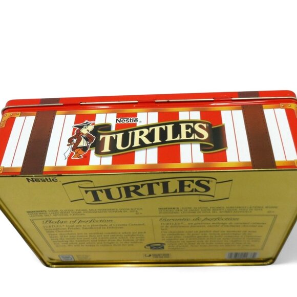 NESTLE Turtles Tin Box 600g Collectible Candy Container 90s Vintage - Picture 9 of 9